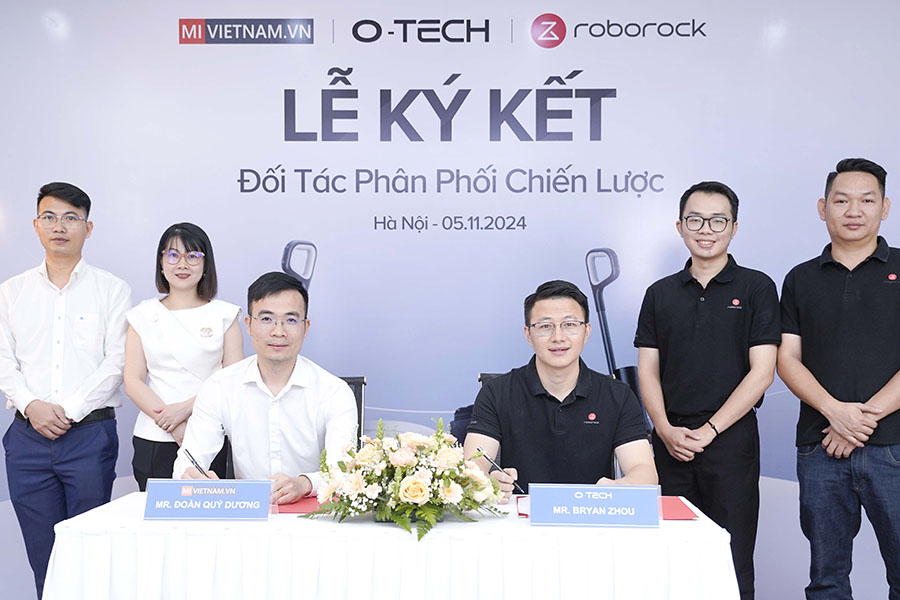 Mi Việt Nam ký kết đối tác chiến lược với O-tech phân phối sản phẩm Roborock