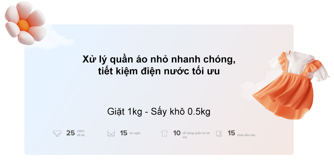 Máy giặt sấy Roborock Zeo Mini