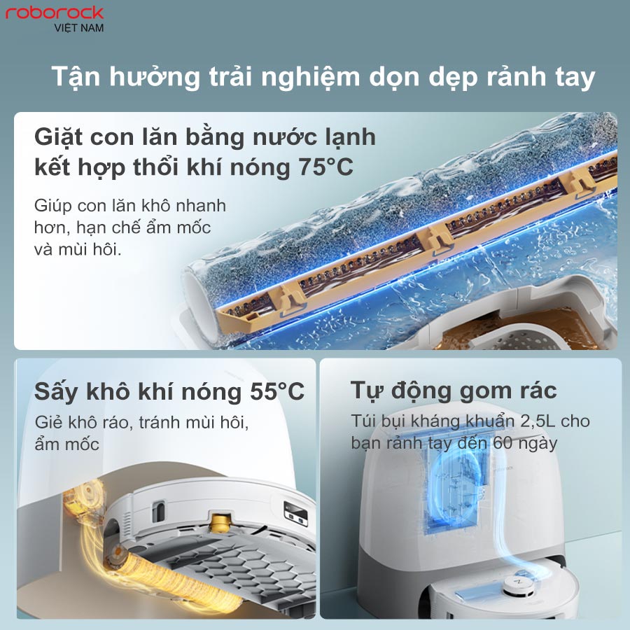 Robot hút bụi lau nhà Roborock Qrevo Curv 2 Flow - Hàng Chính Hãng 9 Roborock Qrevo Curv 2 Flow