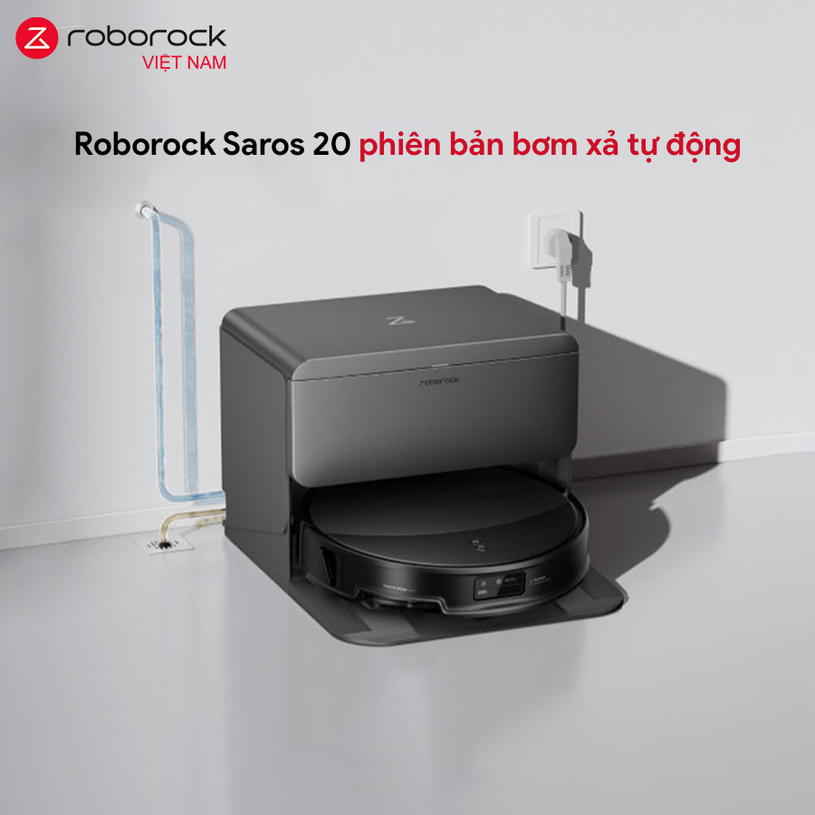 Robot hút bụi lau nhà Roborock Saros 20 – Bơm xả tự động 1 Roborock Saros 20 bản bơm xả tự động