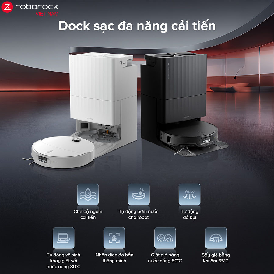 Robot hút bụi lau nhà Roborock Qrevo Edge 2