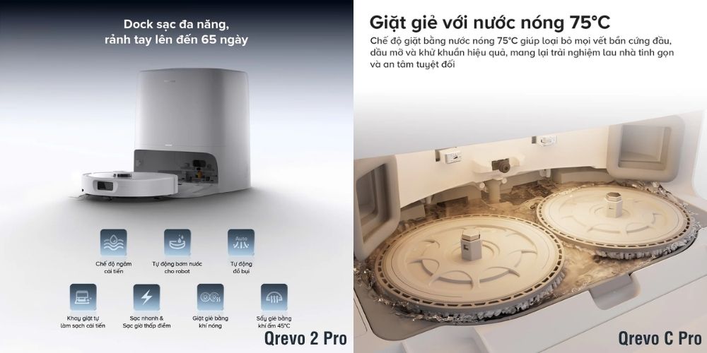 So sánh Qrevo C Pro và Qrevo 2 Pro: Trong cùng tầm giá, nên mua model nào? 21 So sánh Qrevo C Pro và Qrevo 2 Pro