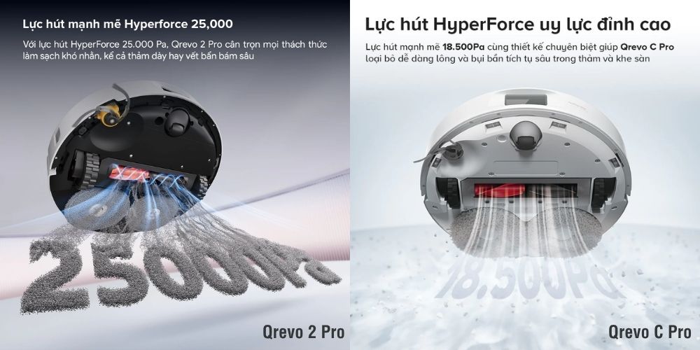 So sánh Qrevo C Pro và Qrevo 2 Pro: Trong cùng tầm giá, nên mua model nào? 17 So sánh Qrevo C Pro và Qrevo 2 Pro