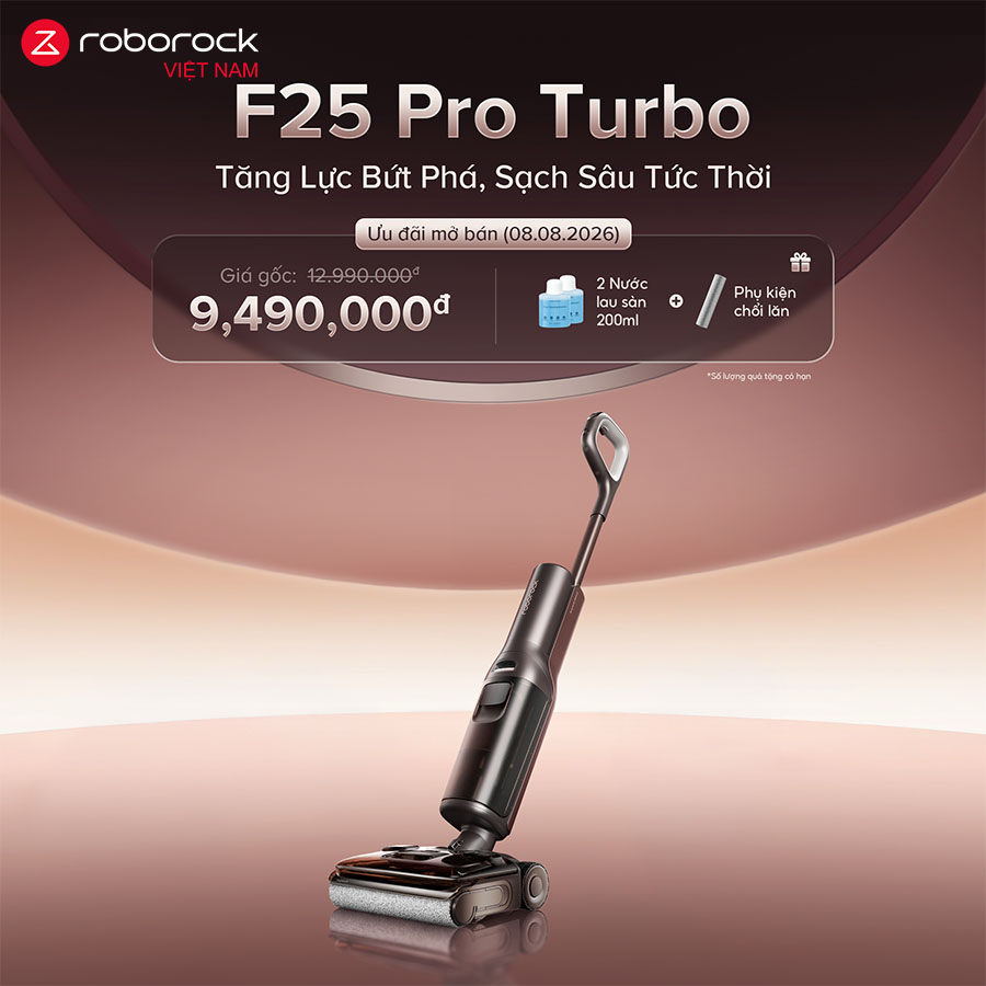 Máy hút bụi lau nhà Roborock F25 Pro Turbo - Hàng Chính Hãng 1 Roborock F25 Pro Turbo