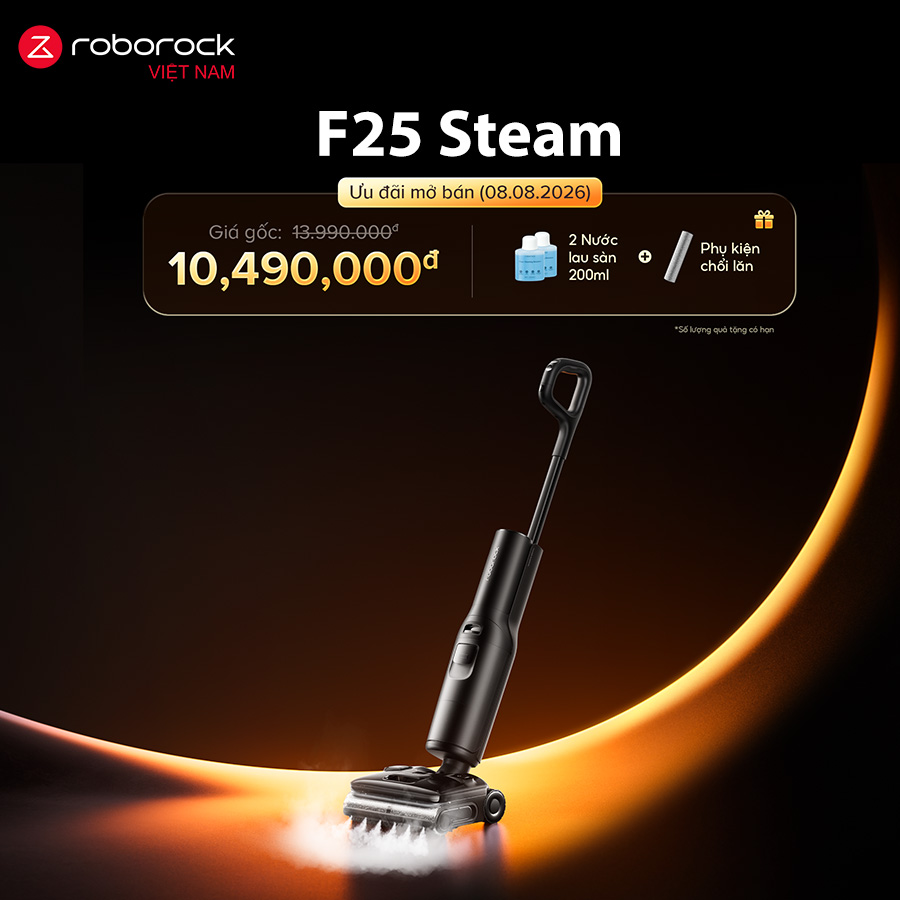 Máy hút bụi lau nhà Roborock F25 Steam - Hàng Chính Hãng 1 Roborock F25 Steam