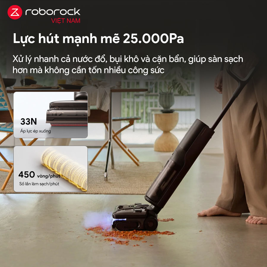 Máy hút bụi lau sàn Roborock F25 Ultra Steam Gen 2 - Bản Quốc Tế 4 Roborock F25 Ultra Steam Gen 2